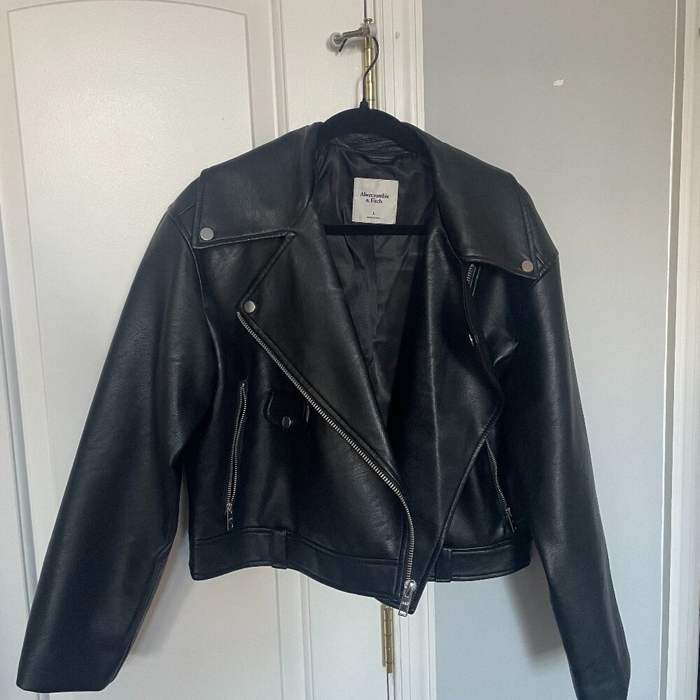 Abercrombie Leather Jacket - Never Worn